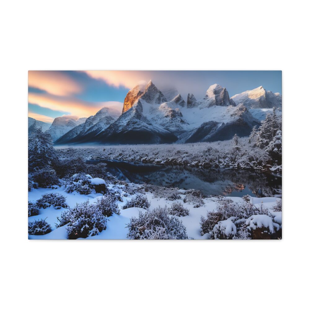 Winter Mountain Sunset - Image 5