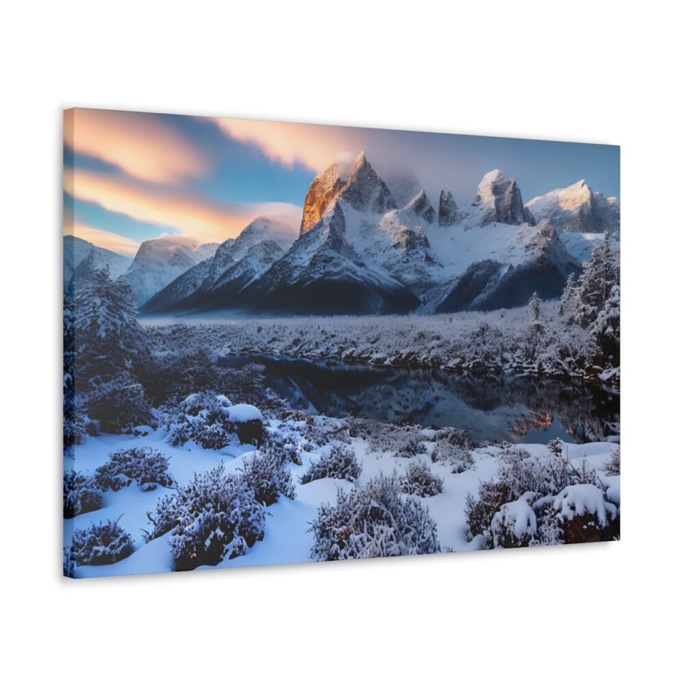 Winter Mountain Sunset - Image 6