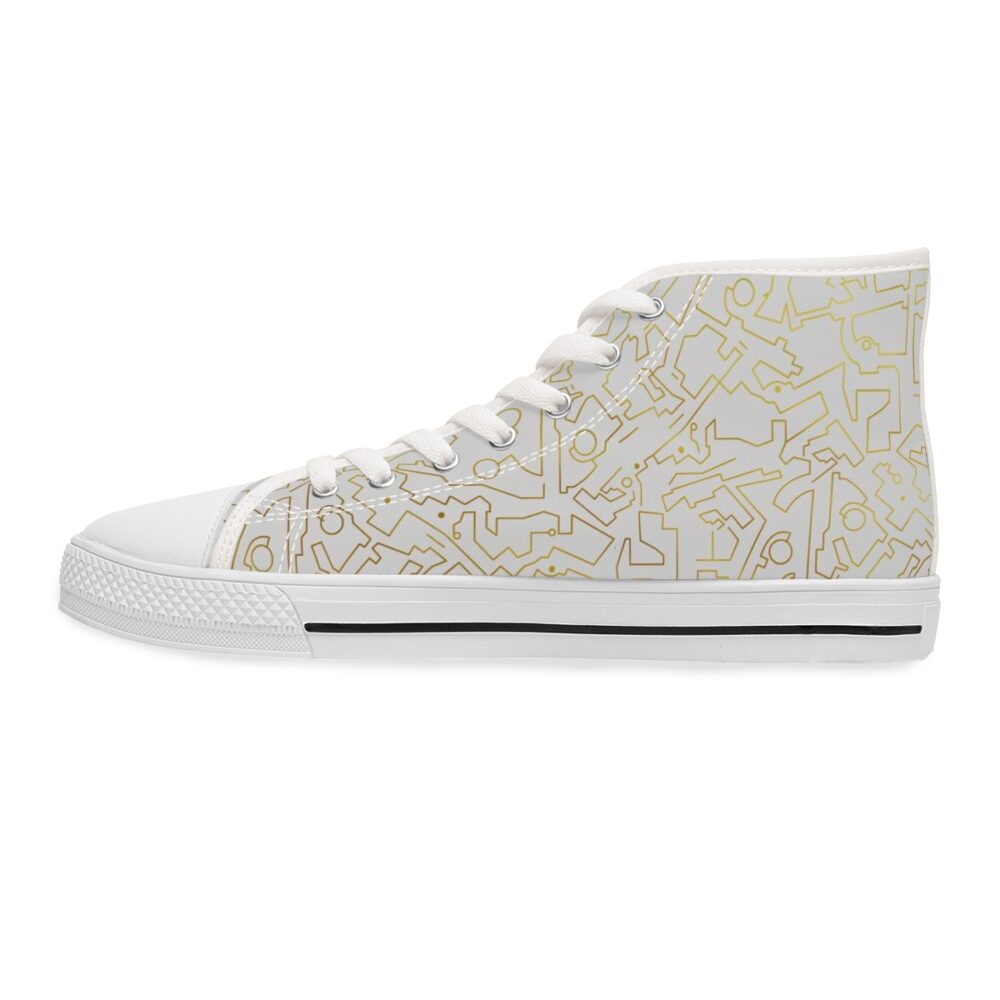 Golden Enigma Inspired Women's High Top Sneakers - Image 5