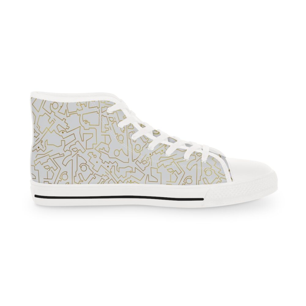 Golden Enigma Inspired Men's High Top Sneakers - Image 4