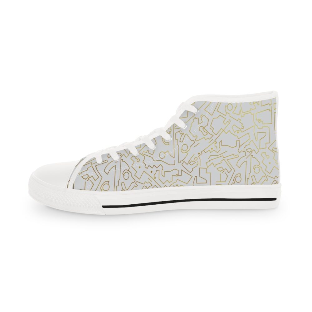 Golden Enigma Inspired Men's High Top Sneakers - Image 6